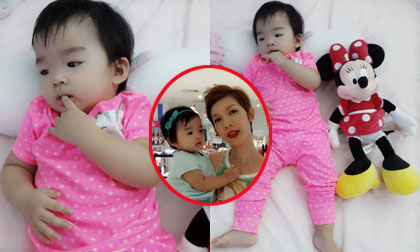 'Công chúa' nhà Xuân Lan mút tay cực đáng yêu 