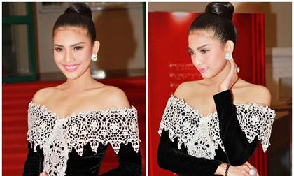 Trương Thị May nổi bật với bộ váy của mẹ trên thảm đỏ