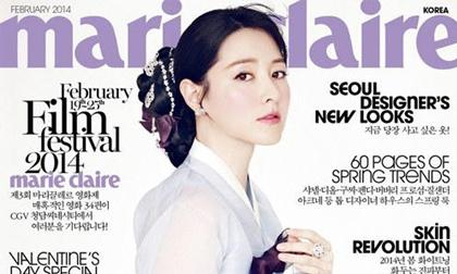 Lee Young Ae lần đầu diện hanbok trên bìa tạp chí Marie Claire