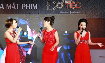 Mai Thu Huyền mặc váy đỏ rực làm ca sĩ trong “Đời Như Tiệc”