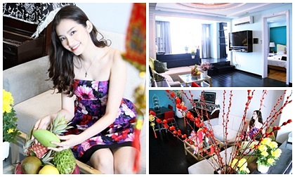 Mùng 1 Tết: “xông” căn hộ 100m2 đẹp tinh tế của hoa hậu Trúc Diễm