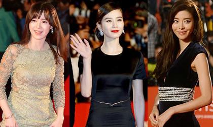 Lưu Thi Thi 'đánh bật' dàn sao Hàn trên thảm đỏ Busan