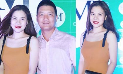 Mỹ Dung mang bầu lần 2, được chồng tháp tùng đi sự kiện