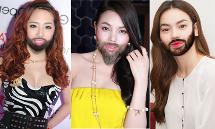 Sao photoshop (P10): Mỹ nhân Việt để râu quai nón 'chất lừ' 