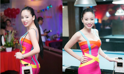 Người đẹp Hạ My diện nguyên cây hàng hiệu dự sinh nhật NTK Văn Thành Công