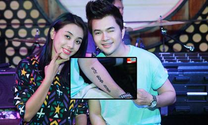 Nam Cường lộ hình xăm mới trên cánh tay