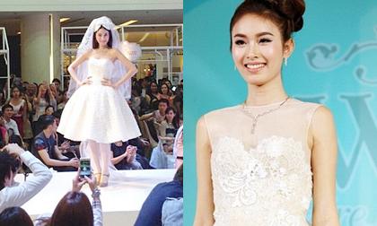 Nong Poy nổi bật với váy cô dâu trên sàn catwalk