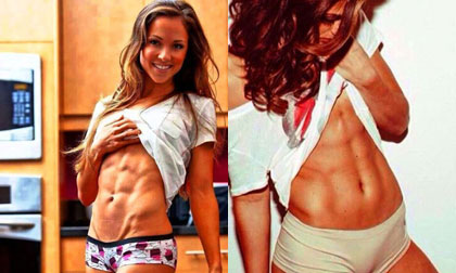 Những cô gái khoe bụng 6 múi khiến cánh mày râu 'phát thèm'