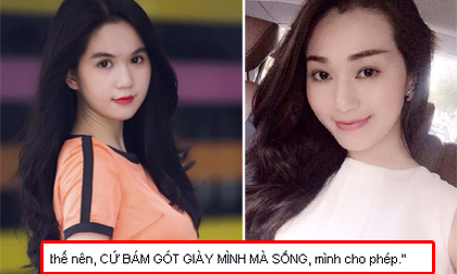 Ngọc Trinh ám chỉ Khánh My: 'Cứ bám gót giày mình mà sống'?