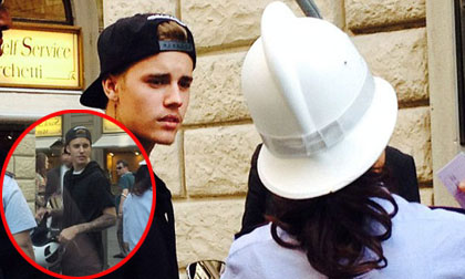 Justin Bieber bị cảnh sát 'sờ gáy' vì đỗ xe trái phép
