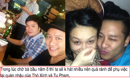 Tuấn Hưng bất ngờ làm phụ việc quán ăn giúp vợ 