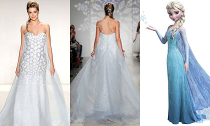 9 mẫu váy cưới lấy cảm hứng từ phim hoạt hình Disney