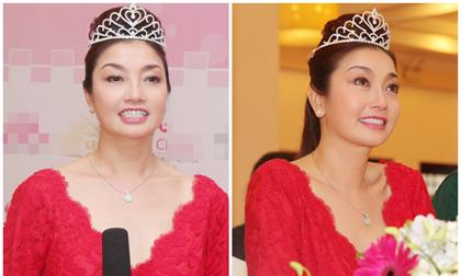 HH Lý Thu Thảo đội vương miện tái xuất sau 25 năm 'mất tích'