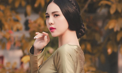 Á hậu Trà Giang đẹp đài các giữa không gian cổ kính Hà Nội