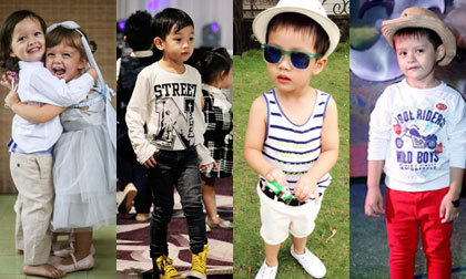 'Chấm điểm' độ sành điệu của các nhóc tỳ nhà sao Việt