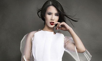 Diệp Lâm Anh dịu dàng, e ấp trong sắc trắng tinh khôi