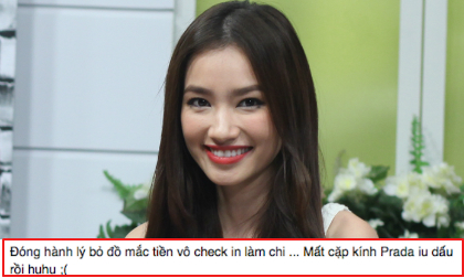 Trúc Diễm tiếc nuối  khi mất đồ tại sân bay