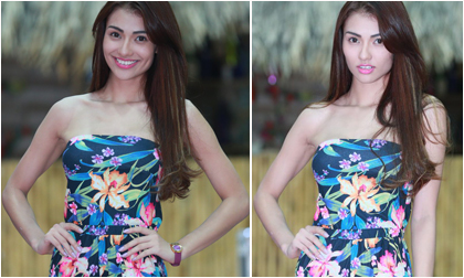 Hồng Quế khoe dáng 'mình hạc xương mai' với jumpsuit in hoa