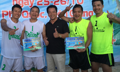 Ngoisao.vn xuất sắc đoạt vị trí thứ 3 tại giải 'Footvolley lần thứ nhất'