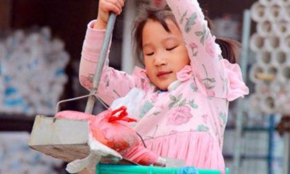 Cô bé 5 tuổi quét rác trên đường phố thức tỉnh triệu người dân