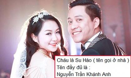 Tuấn Hưng hé lộ tên gọi của 'quý tử' mới sinh