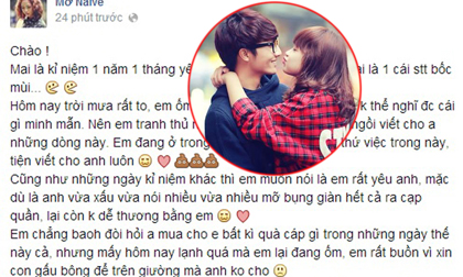 Mờ Naive gửi thư kể xấu và ‘dọa nạt’ bạn trai