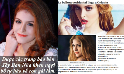 Andrea khoe được báo ngoại ca ngợi sau khi bị hủy hợp đồng