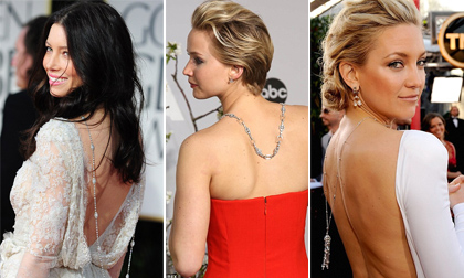 Sao Hollywood đeo dây chuyền ngược đẹp lôi cuốn