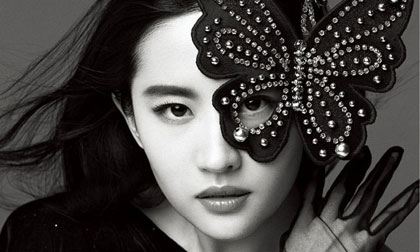 Lưu Diệc Phi đẹp tựa nữ thần trên tạp chí Bazaar