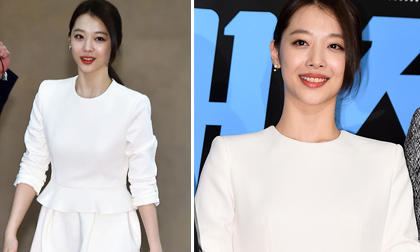 Sulli f(x) khoe vẻ đẹp tinh khôi với váy trắng tại sự kiện