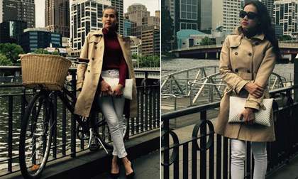 Dương Mỹ Linh khoe street style 'cực chất' ở trời Tây
