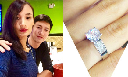 Lê Thúy bất ngờ khoe nhẫn kim cương 'khủng' 