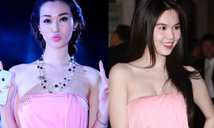 Khánh My 'đụng' váy Ngọc Trinh sau vụ 'khẩu chiến'