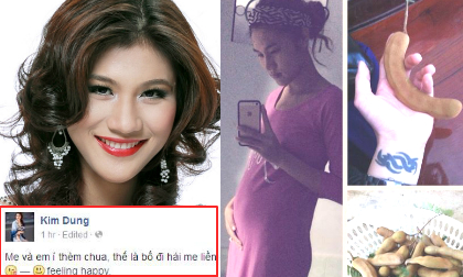 Siêu mẫu Kim Dung bất ngờ khoe có bầu