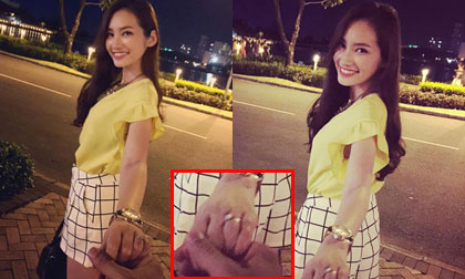 Trúc Diễm khoe nhẫn đính hôn kim cương, hạnh phúc bên bạn trai