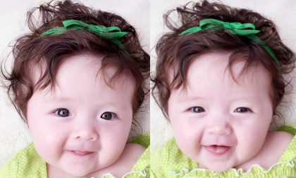 Con gái Elly Trần cười nắc nẻ khi bị 'cù léc'