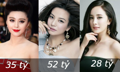 Tiết lộ cát sê 'khủng' của các mỹ nhân hàng đầu Hoa ngữ