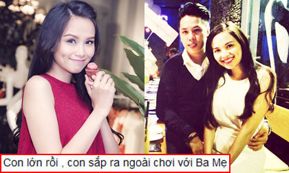 Diễm Hương khoe con trai bắt đầu 'đạp' mạnh, sắp chào đời