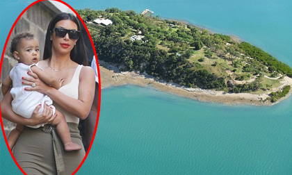 Vợ chồng Kim mua đảo nhỏ xinh đẹp 91 tỷ cho con gái