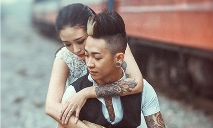 Cặp đôi 9X Hà Nội khoe hình xăm táo bạo trong ảnh cưới