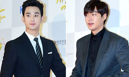 Lee Min Ho và Kim Soo Hyun 'đọ' vẻ lịch lãm trên thảm đỏ