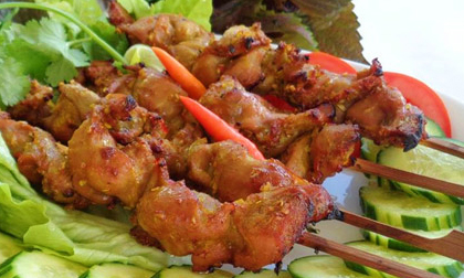 Mề gà nướng sả ớt cay cay 'sợ gì' trời lạnh