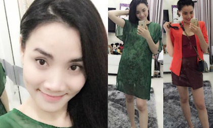 Trang Nhung khoe dáng thon gọn dù bầu 4 tháng