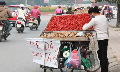 Dâu tây 20.000 đồng/lạng bán ở Hà Nội có phải hàng Đà Lạt?