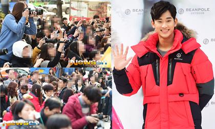 Rừng fans 'đè đầu cưỡi cổ' nhau để chụp hình Kim Soo Hyun