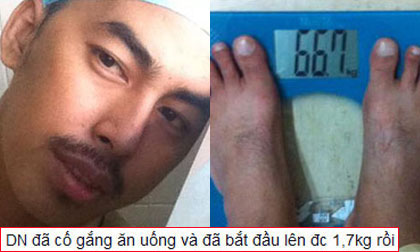 Duy Nhân tăng cân sau khi nỗ lực ăn uống