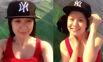 Thanh Thúy khoe ảnh mặt mộc xinh tươi như gái đôi mươi