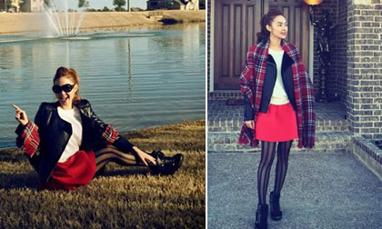 'Ngẩn ngơ' với street style thời thượng của Minh Hằng