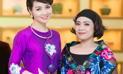 Mai Thu Huyền tuyệt xinh trong tà áo dài của Lan Hương