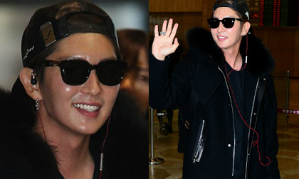 Lee Jun Ki lộ mặt bóng nhẫy như bôi mỡ ở sân bay